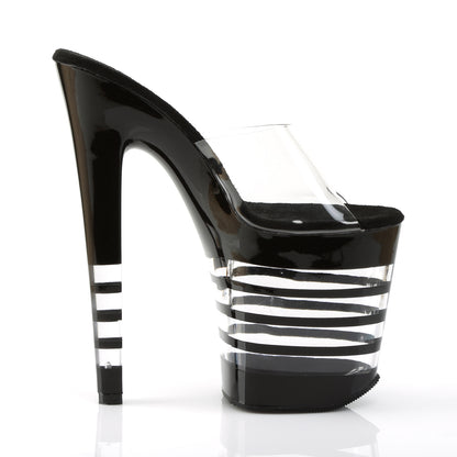 Pleaser Womens Sandals XTREME-801LN Clr/Blk