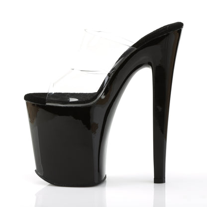 Pleaser Womens Sandals XTREME-802 Clr/Blk