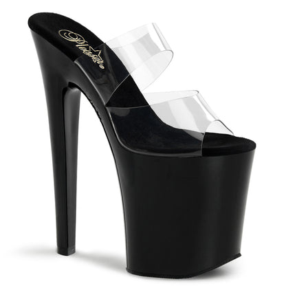 Pleaser Womens Sandals XTREME-802 Clr/Blk
