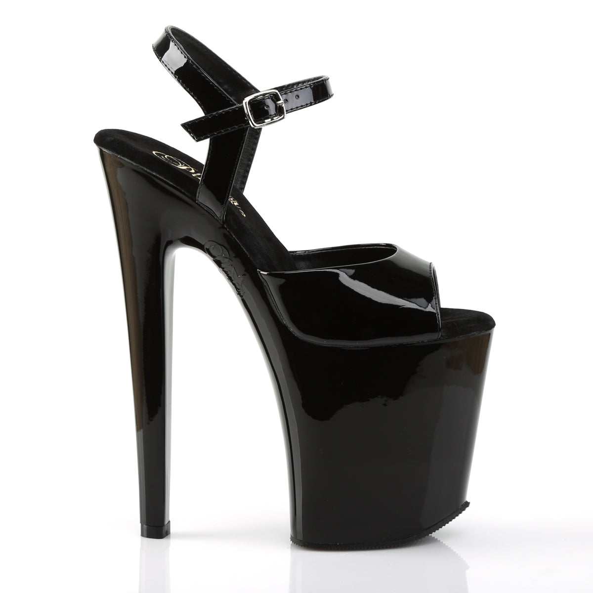Pleaser Damen Sandalen XTREME-809 BLK Pat / BLK