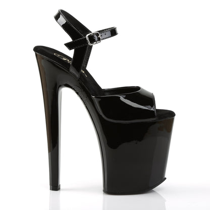 Pleaser Damen Sandalen XTREME-809 BLK Pat / BLK