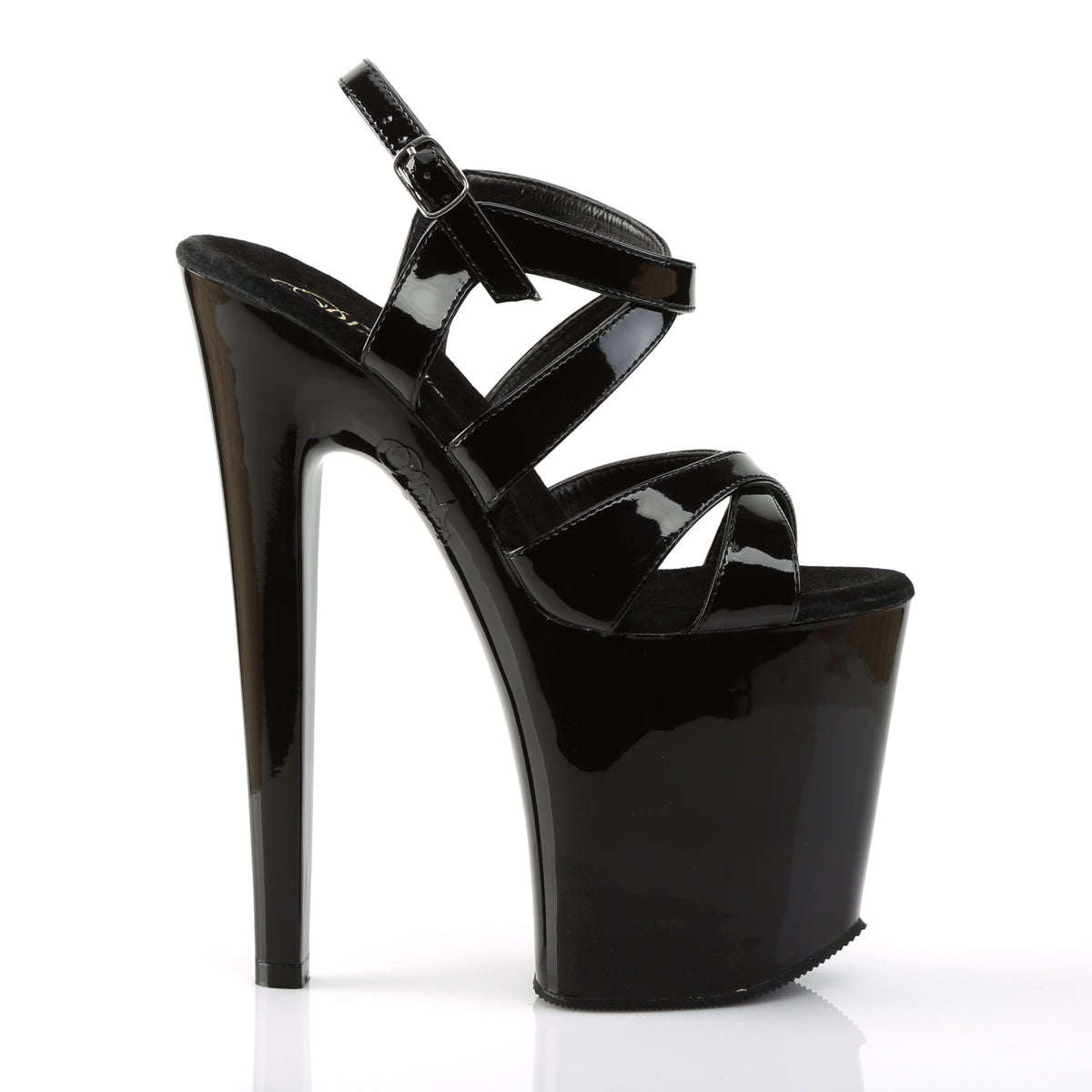 Pleaser Damen Sandalen XTREME-872 BLK Pat / BLK