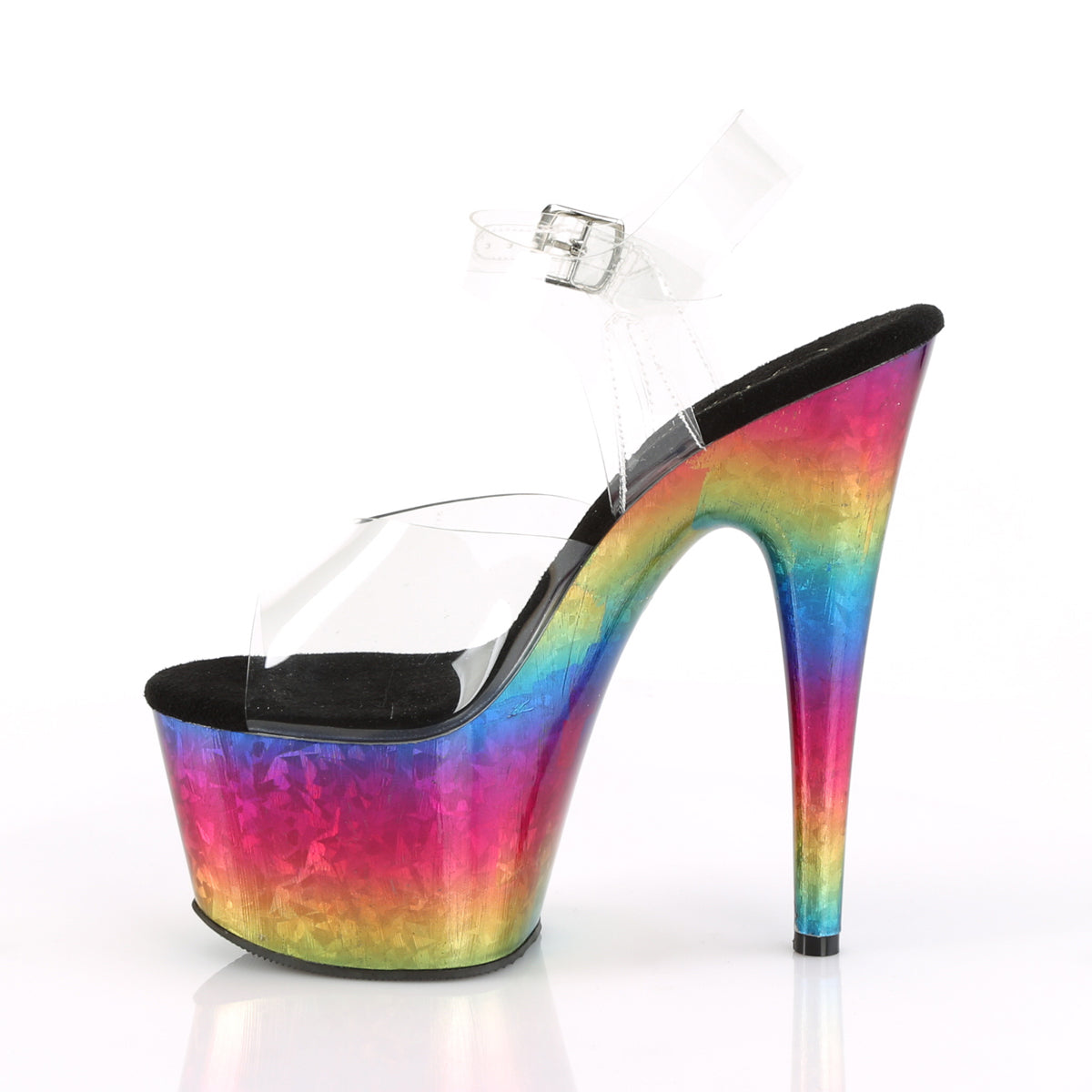 Pleaser   ADORE-708MRB CLR / Metallic Rainbow