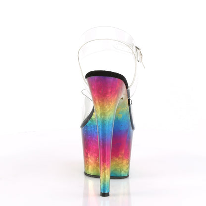 Pleaser   ADORE-708MRB CLR / Metallic Rainbow