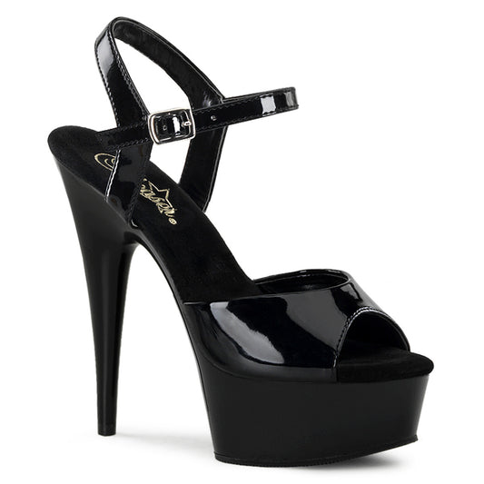 Pleaser DELIGHT-609 BLK Pat / BLK